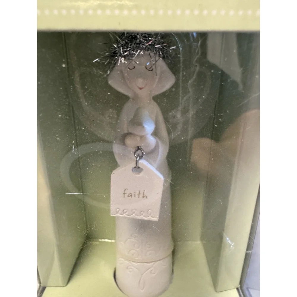 Department 56 Whispers Of Faith Angel Figurine Dove Halo Dept Retired NIB